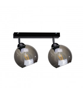 Yuno Twin Ceiling Spotlight Black, 50cm, 2x E27