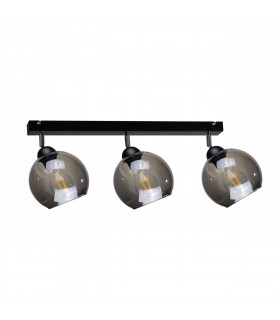 Yuno Ceiling Spotlight Bar Black, 60cm, 3x E27