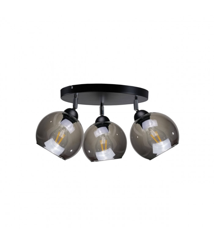 Yuno Ceiling Spotlight Clusters Black, 30cm, 3x E27
