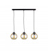 Ambre Bar Pendant Ceiling Light Black, 60cm, 3x E27