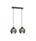 Yuno Bar Pendant Ceiling Light Black, 50cm, 2x E27