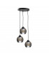 Yuno Cluster Pendant Ceiling Light Black, 30cm, 3x E27