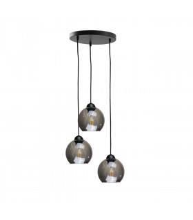 Yuno Cluster Pendant Ceiling Light Black, 30cm, 3x E27