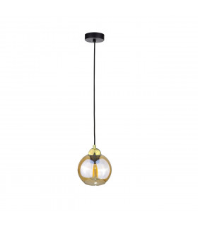 Ambre Dome Pendant Ceiling Light Gold, 15cm, 1x E27
