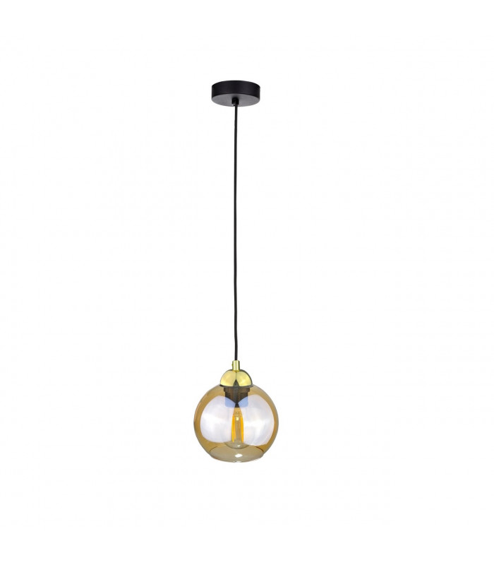 Ambre Dome Pendant Ceiling Light Gold, 15cm, 1x E27