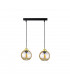 Ambre Bar Pendant Ceiling Light Gold, 50cm, 2x E27