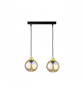 Ambre Bar Pendant Ceiling Light Gold, 50cm, 2x E27