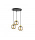 Ambre Cluster Pendant Ceiling Light Gold, 30cm, 3x E27