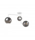 Cosmo Multi Arm Semi Flush Ceiling Light White, 50cm, 3x E27