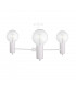 Arde Multi Arm Semi Flush Ceiling Light White, 60cm, 3x E27