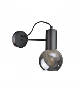 Liv Dome Wall Lamp Black, 25cm, 1x E27