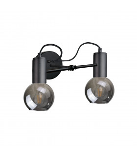 Liv Wall Lamp Black, 25cm, 2x E27