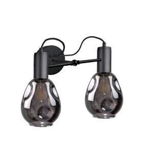 Kari Wall Lamp Black, 25cm, 2x E27