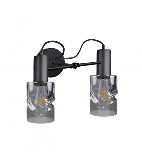 Inger Wall Lamp Black, 25cm, 2x E27