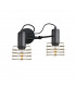 Rune Wall Lamp Black, 25cm, 2x E27