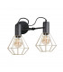 Lars Wall Lamp Black, 25cm, 2x E27