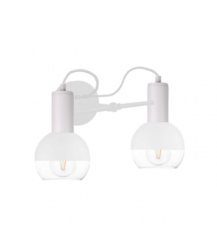 Arne Wall Lamp White, 25cm, 2x E27