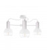 Arne Multi Arm Semi Flush Ceiling Light White, 60cm, 3x E27