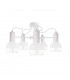 Arne Multi Arm Semi Flush Ceiling Light White, 60cm, 5x E27