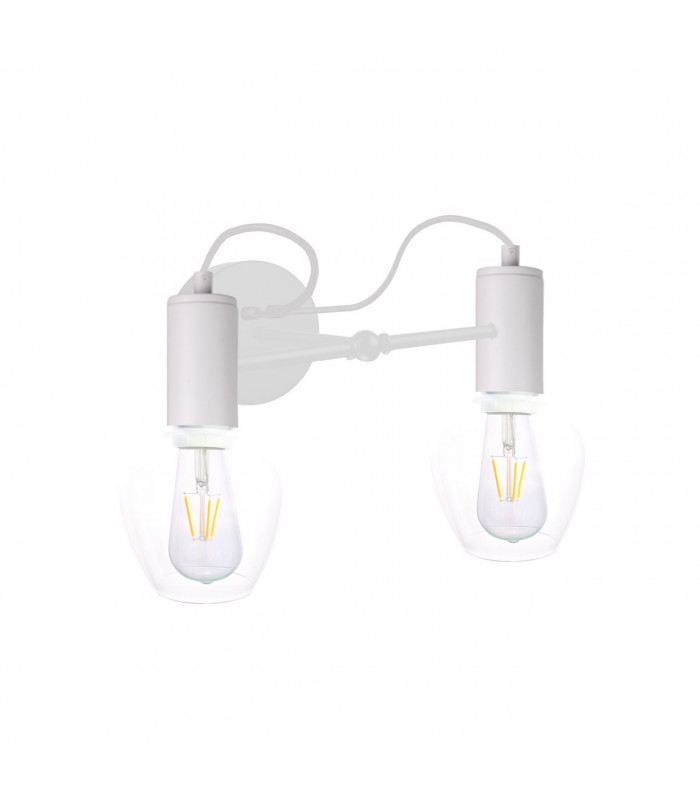 Maya Wall Lamp White, 25cm, 2x E27