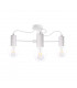Maya Multi Arm Semi Flush Ceiling Light White, 60cm, 3x E27