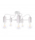 Maya Multi Arm Semi Flush Ceiling Light White, 60cm, 5x E27