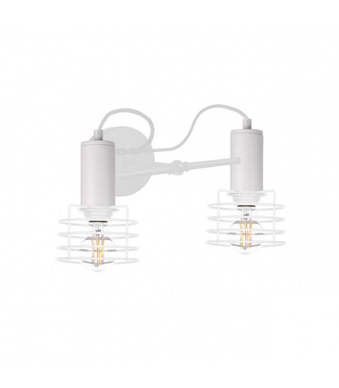 Rune Wall Lamp White, 25cm, 2x E27