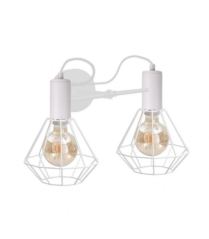 Lars Wall Lamp White, 25cm, 2x E27