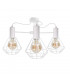 Lars Multi Arm Semi Flush Ceiling Light White, 60cm, 3x E27