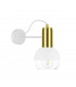 Arne Dome Wall Lamp White, Gold, 25cm, 1x E27
