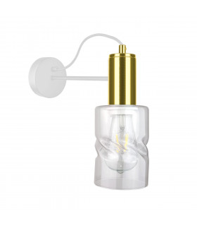 Inger Wall Lamp White, Gold, 25cm, 1x E27