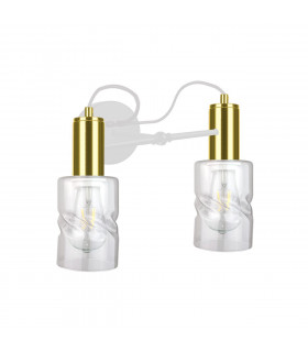 Inger Wall Lamp White, Gold, 25cm, 2x E27