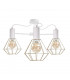 Lars Multi Arm Semi Flush Ceiling Light White, 60cm, 3x E27