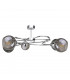 Blom Multi Arm Semi Flush Ceiling Light Silver, 65cm, 5x E27
