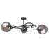 Blom Multi Arm Semi Flush Ceiling Light Black, 65cm, 3x E27