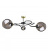 Blom Multi Arm Semi Flush Ceiling Light Black, 65cm, 3x E27