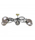 Blom Multi Arm Semi Flush Ceiling Light Black, 65cm, 5x E27