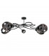 Zahra Multi Arm Semi Flush Ceiling Light Black, 67cm, 5x E27