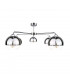 Ice Multi Arm Semi Flush Ceiling Light Silver, 60cm, 5x E27
