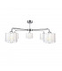 Deco Multi Arm Semi Flush Ceiling Light Silver, 60cm, 5x E27