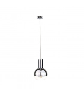 Ice Dome Pendant Ceiling Light Silver, 15cm, 1x E27