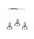 Ice Bar Pendant Ceiling Light Silver, 60cm, 3x E27