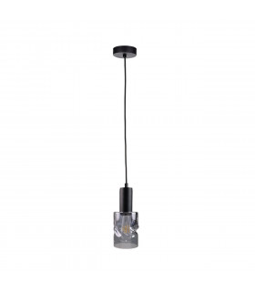 Cross Slim Pendant Ceiling Light Black, 10cm, 1x E27