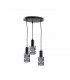 Cross Cluster Pendant Ceiling Light Black, 30cm, 3x E27