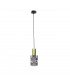 Cross Slim Pendant Ceiling Light Black, 10cm, 1x E27