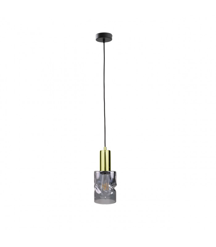 Cross Slim Pendant Ceiling Light Black, 10cm, 1x E27
