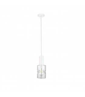 Cross Slim Pendant Ceiling Light White, 10cm, 1x E27