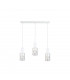 Cross Bar Pendant Ceiling Light White, 60cm, 3x E27