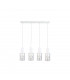 Cross Bar Pendant Ceiling Light White, 60cm, 4x E27