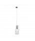 Cross Slim Pendant Ceiling Light Silver, 10cm, 1x E27